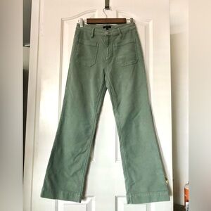 NWOT Quince Olive Green High-Rise Wide Leg Pants